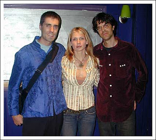 with the band